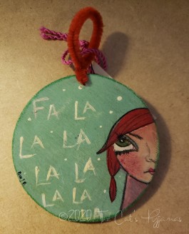 Fa la la ornament